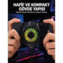Telefon Ve Tablet Uyumlu Manyetik Mobil Soğutucu Fan - Lisinya
