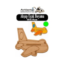 Ahşap Boyama Araçlar 1 Adet 10x15cm Taşıtlar Boyama Figürü Etkinlik Çoçuk Gelişim Motor Beceri Kreş Anasınıfı Yeşil