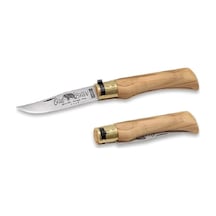 Old Bear 19 Cm Zeytin Ahşap Sap 7 1/2'' M Kamp Çakı Kahverengi
