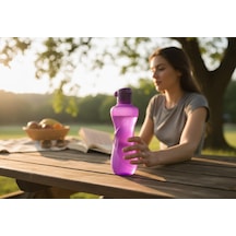Titiz Waterfresh 750 Ml Spor Matara - Bpa İçermez, Taşınabilir Su Şişesi - Mor Çok Renkli