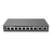 Ruijie-reyee Rg-es110d-p 8 Port Poe+ 10-100 Mbps 2 Port 10-100-1000 Mbps Uplink Switch Çelik Kasa K