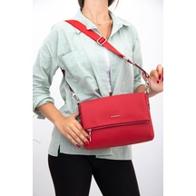 Kadın Çapraz Çanta Kırmızı - Kırmızı SP963 Silver & Polo