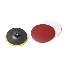 Cırtlı Disk Altı 180mm - Yedek Zımparalı Çok Renkli