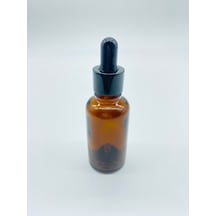 Şişe Dükkanı Siyah Metal Kapak Top Uç Damlalıklı Cam Amber Şişe 10 x 30 ML