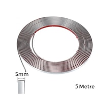 Yapışkanlı Nikelaj Şerit Bant Çıta 5mm 5 Metre Krom
