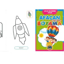 4e Boyama Kitabı Afacan 16 Sayfa Renkli Örnekli 5