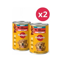 Pedigree Sığırlı Konserve Yaş Köpek Maması 400 G 2 Adet