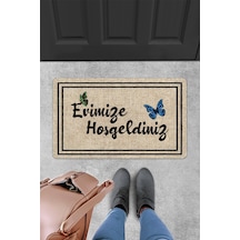 Evaşk Kapı Önü Paspası Vinil Kaymaz Tabanlı 45 X 70 Evaşkdm12074