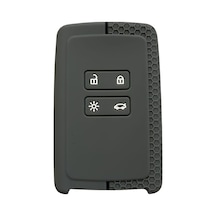 Autohan Keys Renault Anahtar Koruma Kılıfı, Petek Desenli, Gri-siyah, Clio 5, Megane 4, Captur, Standart
