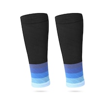 Mavi 1 Çift Buzağı Kollu Koşu Spor Bacak Elastik Sıkıştırma Manşonu Çorap Açık Hava Sporları Fitness Zpg İçin