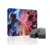 Tekken Kaymaz Dikişli Kauçuk Oyuncu Mousepad V4 - 22x18 Gaming Mouse Pad Fare Altlığı