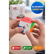 Qiyi M Pro 2x2 Manyetik Speed Cube Ball Core Çift Ayarlı Stickerless Zeka Küpü 5,1 Cm