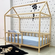 Markaawm Montessori Yatak Doğal Çam Ahşap Karyola Melis