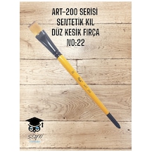 Art-200 Serisi Sentetik Düz Kesik Kıl Fırça No:22