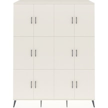 Kronos Gardrop 10 Raflı 12 Kapaklı 176x59x221 Aytaşı-aytaşı/antrasit Aytaşı/antrasit