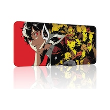 Persona 5 Kaymaz Dikişli Kauçuk Oyuncu Mousepad V1 - 90x40 Xxl Gaming Mouse Pad Fare Altlığı