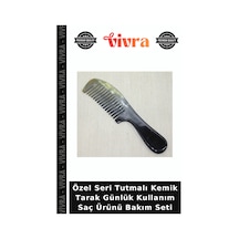Özel Seri Tutmalı Kemik Tarak Günlük Kullanım Saç Ürünü Bakım Seti