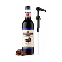 Simonelli Çikolata Aromalı Kahve ve Kokteyl Şurubu 700 ML + Şurup Pompası - Mocha Sıcak Çikolata Latte ve Frappe Şurubu