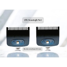 Makine Uyumlu 0,5 Numara 1,5 Mm Siyah Tarak X 2 Adet