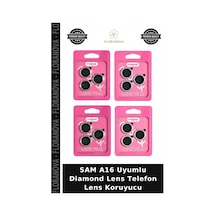 Sam A16 Uyumlu Diamond Lens Telefon Lens Koruyucu