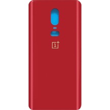 Oneplus 6 Arka Pil Batarya Kapağı Cam A6000 A6003 - Kırmızı
