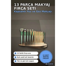Makyaj Fırça Seti 13 Parça Yumuşak Kıllı Ergonomik Saplı Far Allık Fırçası Bx-316253