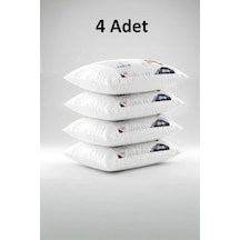 Niron 4 Lü Silikon Yastık Seti 50x70 Cm, 700 Gr, Mikrofiber Kumaş, Yumuşak Destek Beyaz