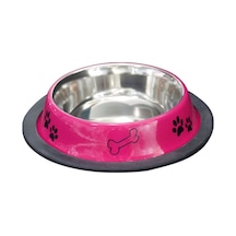 Tommy 24 Oz Kemik Desenli Çelik Köpek Mama Kabı 710 ML