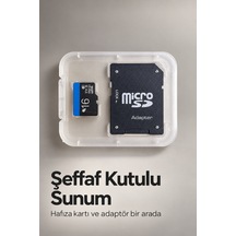 Microsd Kart 16 Gb Sd Adaptör İle Birlikte