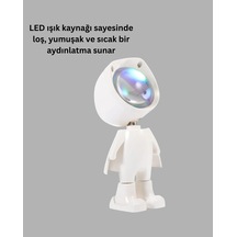 Lvsqvr Usb Şarjlı Taşınabilir Gün Batımı Projektör Lambası Çok Renkli