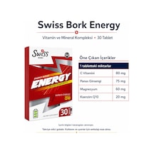 Swiss Bork Energy Vitamin Ve Mineral Kompleksi 30 Tablet