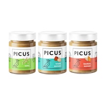 Picus Fındık Ezmesi 195 G + Badem Ezmesi 195 G + Tahin 285 G