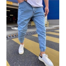 Oliggopol Erkek Paçası Lastikli Boyfriend Jogger Kot Pantolon Oliggopol Erkek Paçası Lastikli Boyfriend Jogger Kot Pantolon