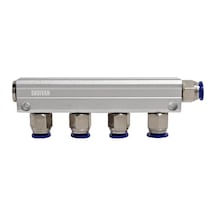 Shuıvan Pnömatik 4'lü Kollektör Su Dağıtıcı 3/8" - 1/4" 12mm - Şipşak-1565