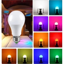 Renk Değiştiren Led Rgb Ampul E27 10W Kumandalı Aydınlatma