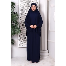 2 Parça Pratik Namaz Elbisesi 8016 Lacivert