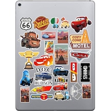 Cars & Arabalar Sticker Paketi Bullet Journal Defter Çıkartma Ajanda Laptop Etiket Diğer