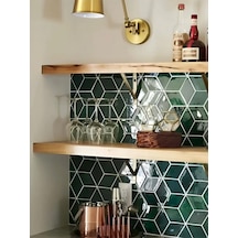 Doğal Ahşap 20x85x4 Cm 2'li Gizli Bağlantılı Raf Ahşap