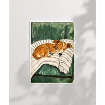 Çerçevesiz Poster Minik Dostun Dinlenişi