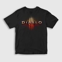 Presmono Unisex Çocuk Logo Oyun Diablo Iii T-Shirt