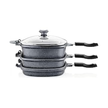 Tr Granit Multi Cooker Çok Amaçli Tencere Tava Seti Diğer
