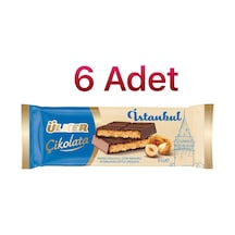 Ülker İstanbul Fındık Dolgulu Çıtır Kadayıflı Baklavalı Sütlü Çikolata 93 Gr 6 Adet