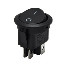 Yuvarlak Işıksız On-off Anahtar 4 Pinli Yuvarlak Işıksız Kalıcılı Switch 5 Adet