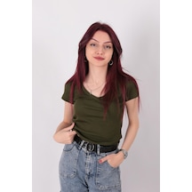 Busem S0016727 Kadın Bluz Haki