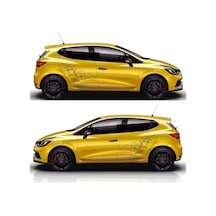 Renault Clio 4 Racing Yan Kapı Sticker Set
