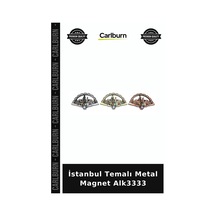 Özel Üretim Hediyelik Hatıra Turistik Dekoratif Koleksiyon İstanbul Temalı Metal Magnet Alk3333