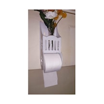 Buççin Online Mağaza Plastik Dekoratif Çok Amaçlı Cep Telefonu Tutmalı Raflı Tuvalet Banyo Wc Kağıtlık Bcwk Plastik Beyaz Çok Renkli
