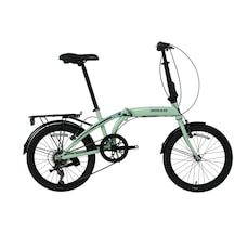 Bisan Twin-s V Fren 6 Vites 20 Jant Katlanır Bisiklet Mint Yeşili Siyah 28 Kadro
