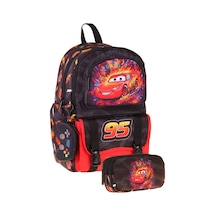 Kaukko Kids Rust Eze Kırmızı - Siyah Erkek Çocuk İlkokul Sırt Çantası Ve Kalem Çantası Seti - Setkk-l5399c