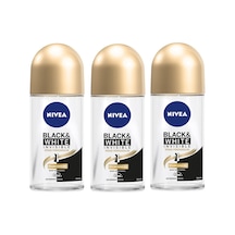 Nivea Black&White Invisible İpeksi Pürüzsüzlük Kadın Roll-On Deodorant 50 ML x 3